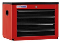 ADB Schrank-Aufsatz rot, anthrazit 4 Schubladen 60,0 x...