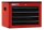 ADB Schrank-Aufsatz rot, anthrazit 4 Schubladen 60,0 x 44,0 x 45,0 cm, 1 St.