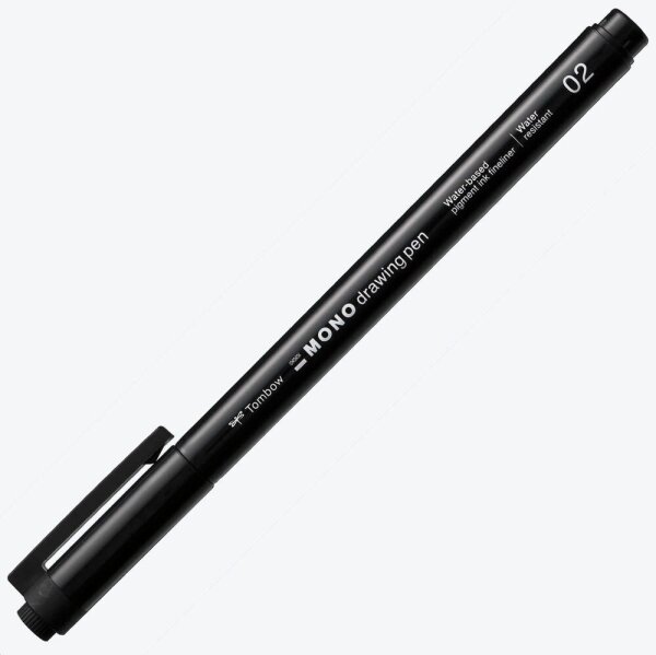 Tombow MONO drawing pen 02 Fineliner schwarz 0,3 mm, 1 St.
