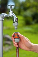 GARDENA Gartenschlauchverbinder-Set 18286-20 13 mm (1/2 Zoll), 15 mm (5/8 Zoll) Wasseranschluss, 26,5 mm (G 3/4 Zoll) Gewinde, 1 Set