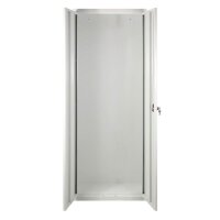 ADB Stahlschrank 40828 lichtgrau ohne Fachböden 71,0 x 30,0 x 195,0 cm, aufgebaut, 1 St.