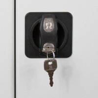 ADB Stahlschrank 40828 lichtgrau ohne Fachböden 71,0 x 30,0 x 195,0 cm, aufgebaut, 1 St.