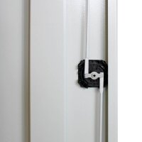 ADB Stahlschrank 40828 lichtgrau ohne Fachböden 71,0 x 30,0 x 195,0 cm, aufgebaut, 1 St.