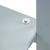 ADB Werkbank lichtgrau, anthrazitgrau 3 Schubladen 200,0 x 75,0 x 85,0 cm