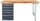 ADB Werkbank lichtgrau, anthrazitgrau 6 Schubladen 150,0 x 75,0 x 85,0 cm