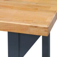 ADB Werkbank anthrazitgrau 200,0 x 75,0 x 85,0 cm