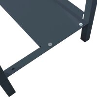 ADB Werkbank  anthrazitgrau, lichtgrau 4 Schubladen 200,0 x 75,0 x 85,0 cm