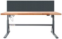 ADB Werkbank staubgrau 70,0 - 117,0 x 20,0 x 75,0 cm