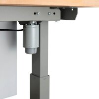 ADB Werkbank staubgrau 70,0 - 117,0 x 20,0 x 75,0 cm