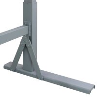 ADB Werkbank staubgrau 70,0 - 117,0 x 20,0 x 75,0 cm