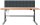 ADB Werkbank staubgrau 70,0 - 117,0 x 20,0 x 75,0 cm