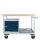 ADB Werkbank Eko lichtgrau, anthrazitgrau 3 Schubladen 130,0 x 60,0 x 85,0 cm