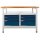 ADB Werkbank lichtgrau, anthrazitgrau 6 Schubladen 120,0 x 60,0 x 84,0 cm