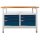 ADB Werkbank lichtgrau, anthrazitgrau 6 Schubladen 120,0 x 60,0 x 84,0 cm