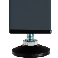 ADB Werkbank  anthrazitgrau, lichtgrau 6 Schubladen 200,0 x 75,0 x 85,0 cm