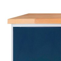 ADB Werkbank lichtgrau, anthrazitgrau 200,0 x 75,0 x 85,0 cm