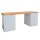ADB Werkbank lichtgrau, anthrazitgrau 200,0 x 75,0 x 85,0 cm