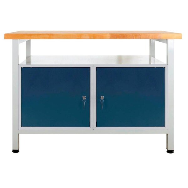 ADB Werkbank lichtgrau, anthrazitgrau 120,0 x 60,0 x 84,0 cm