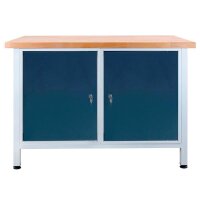ADB Werkbank lichtgrau, anthrazitgrau 120,0 x 60,0 x 84,0 cm