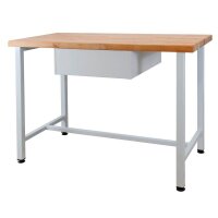 ADB Werkbank lichtgrau, anthrazitgrau 1 Schublade 120,0 x...
