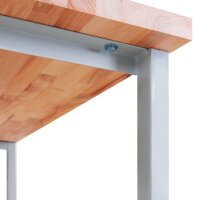 ADB Werkbank lichtgrau, anthrazitgrau 1 Schublade 120,0 x 60,0 x 84,0 cm