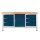 ADB Werkbank lichtgrau, anthrazitgrau 6 Schubladen 170,0 x 60,0 x 84,0 cm