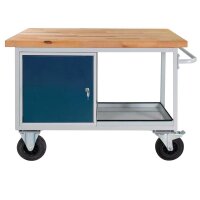 ADB Werkbank lichtgrau, anthrazitgrau 130,0 x 60,0 x 82,7 cm