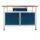 ADB Werkbank lichtgrau, anthrazitgrau 1 Schublade 120,0 x 60,0 x 84,0 cm