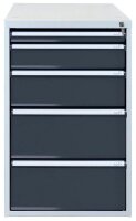 ADB Schubladenschrank blau, grau 5 Schubladen 53,1 x 70,0...