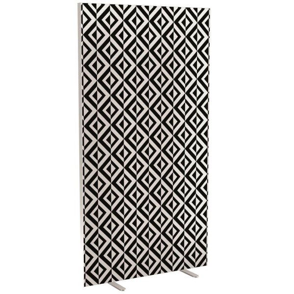 PAPERFLOW Trennwand easyScreen Black & White, 60597 bunt 94,0 x 173,4 cm, 1 St.