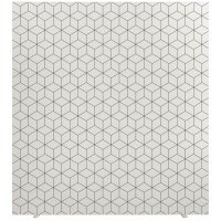 PAPERFLOW Trennwand easyScreen Black & White, 60451 bunt 160,0 x 173,4 cm, 1 St.