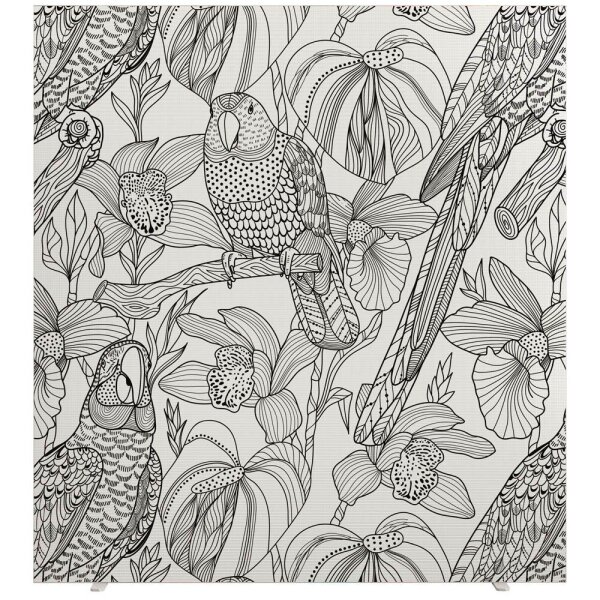 PAPERFLOW Trennwand easyScreen Tropical, 62463 bunt 160,0 x 173,4 cm, 1 St.