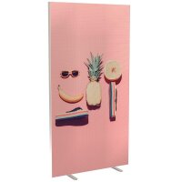 PAPERFLOW Trennwand easyScreen Tropical, 61323 bunt 94,0...