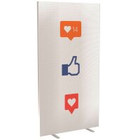 PAPERFLOW Trennwand easyScreen Business, 62273 bunt 94,0 x 173,4 cm, 1 St.