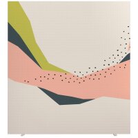 PAPERFLOW Trennwand easyScreen Colour, 61037 bunt 160,0 x 173,4 cm, 1 St.