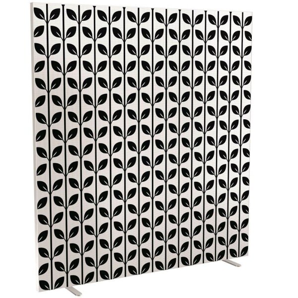 PAPERFLOW Trennwand easyScreen Black & White, 60579 bunt 160,0 x 173,4 cm, 1 St.