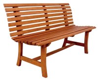 Garden Pleasure Gartenbank Moreno 985097 braun Holz 140,0 cm