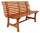 Garden Pleasure Gartenbank Moreno 985097 braun Holz 140,0 cm
