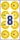 AVERY Zweckform Prüfplaketten 7902 gelb 30,0 x 30,0 mm, 10 Blatt