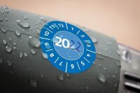 AVERY Zweckform Prüfplaketten 7903 blau 30,0 x 30,0 mm, 10 Blatt