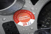 AVERY Zweckform Prüfplaketten 7904 rot 30,0 x 30,0 mm, 10 Blatt