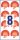 AVERY Zweckform Prüfplaketten 7904 rot 30,0 x 30,0 mm, 10 Blatt
