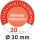 AVERY Zweckform Prüfplaketten 7904 rot 30,0 x 30,0 mm, 10 Blatt