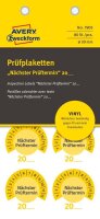 AVERY Zweckform Prüfplaketten 7905 gelb 30,0 x 30,0...