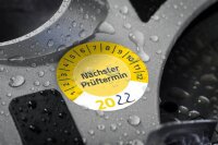 AVERY Zweckform Prüfplaketten 7905 gelb 30,0 x 30,0 mm, 10 Blatt