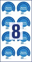 AVERY Zweckform Prüfplaketten 7906 blau 30,0 x 30,0...