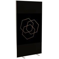 PAPERFLOW Trennwand easyScreen Classic Chic, 61409 bunt 94,0 x 173,4 cm, 1 St.