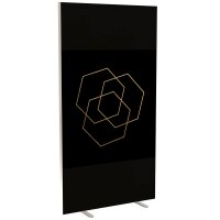 PAPERFLOW Trennwand easyScreen Classic Chic, 61409 bunt 94,0 x 173,4 cm, 1 St.