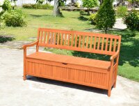 Garden Pleasure Gartenbank Houston 985119 braun Holz 157,0 cm