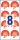AVERY Zweckform Prüfplaketten 7907 rot 30,0 x 30,0 mm, 10 Blatt